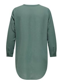 ONLY Regular Fit China Collar Curve Shirt -Balsam Green - 15284064