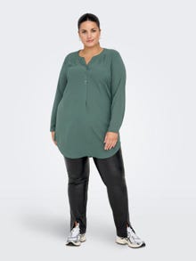 ONLY Regular fit Chinese boord Curve Overhemd -Balsam Green - 15284064