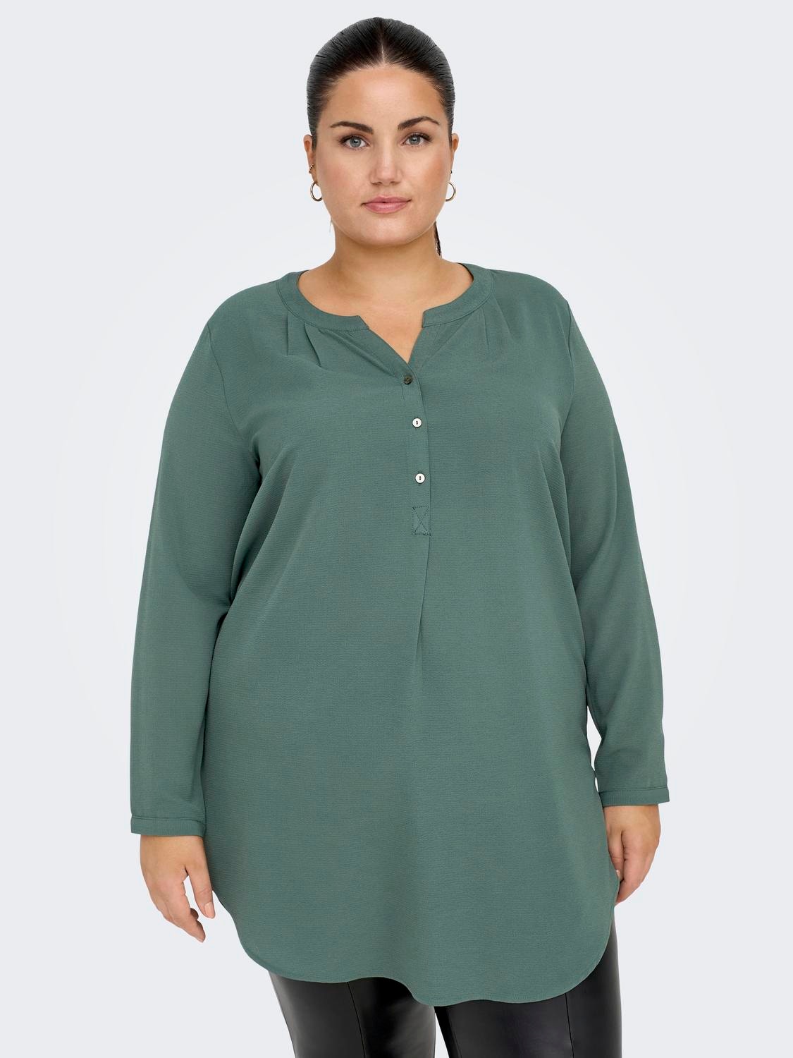 ONLY Chemises Regular Fit Col mao Curve -Balsam Green - 15284064