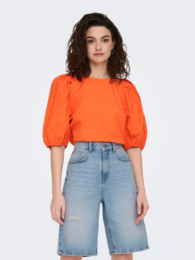 ONLY Top with volume sleeves - 15284069