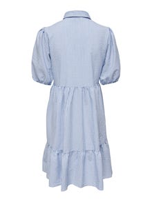 ONLY mini Button detail Dress -Cloud Dancer - 15284130