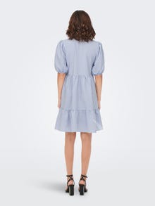 ONLY Regular Fit Shirt collar Short dress -Cloud Dancer - 15284130