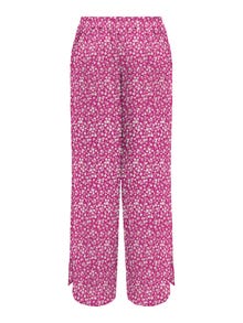 ONLY Loose Fit Trousers -Very Berry - 15284248