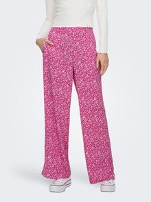 ONLY Pantalones Corte loose -Very Berry - 15284248