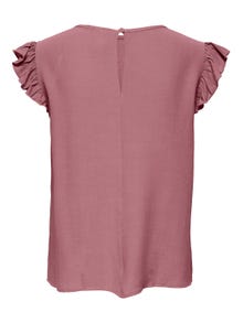 ONLY o-neck top with frills -Nostalgia Rose - 15284301