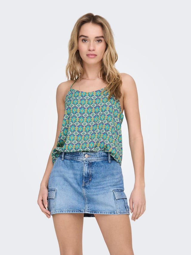 ONLY Top Regular Fit Scollo a U - 15284351