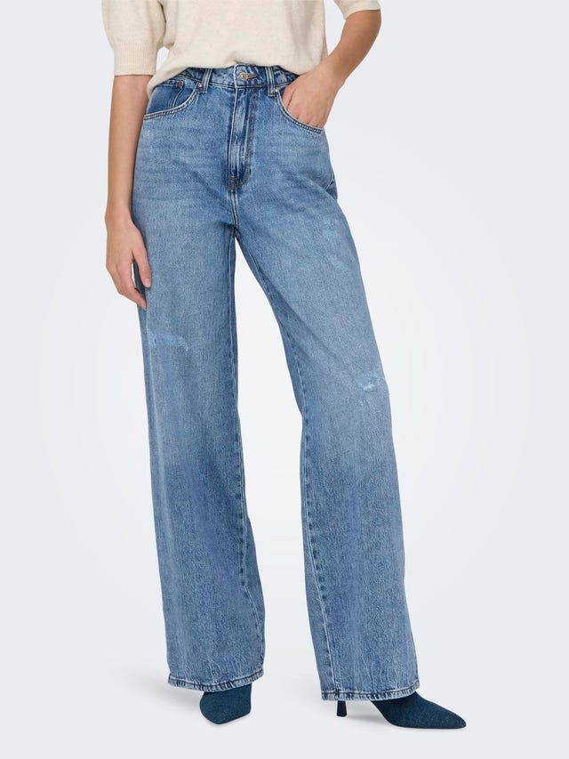 ONLY Weiter Beinschnitt Hohe Taille Jeans - 15284433