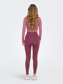 ONLY Leggings Tight Fit Taille haute -Crushed Berry - 15284448