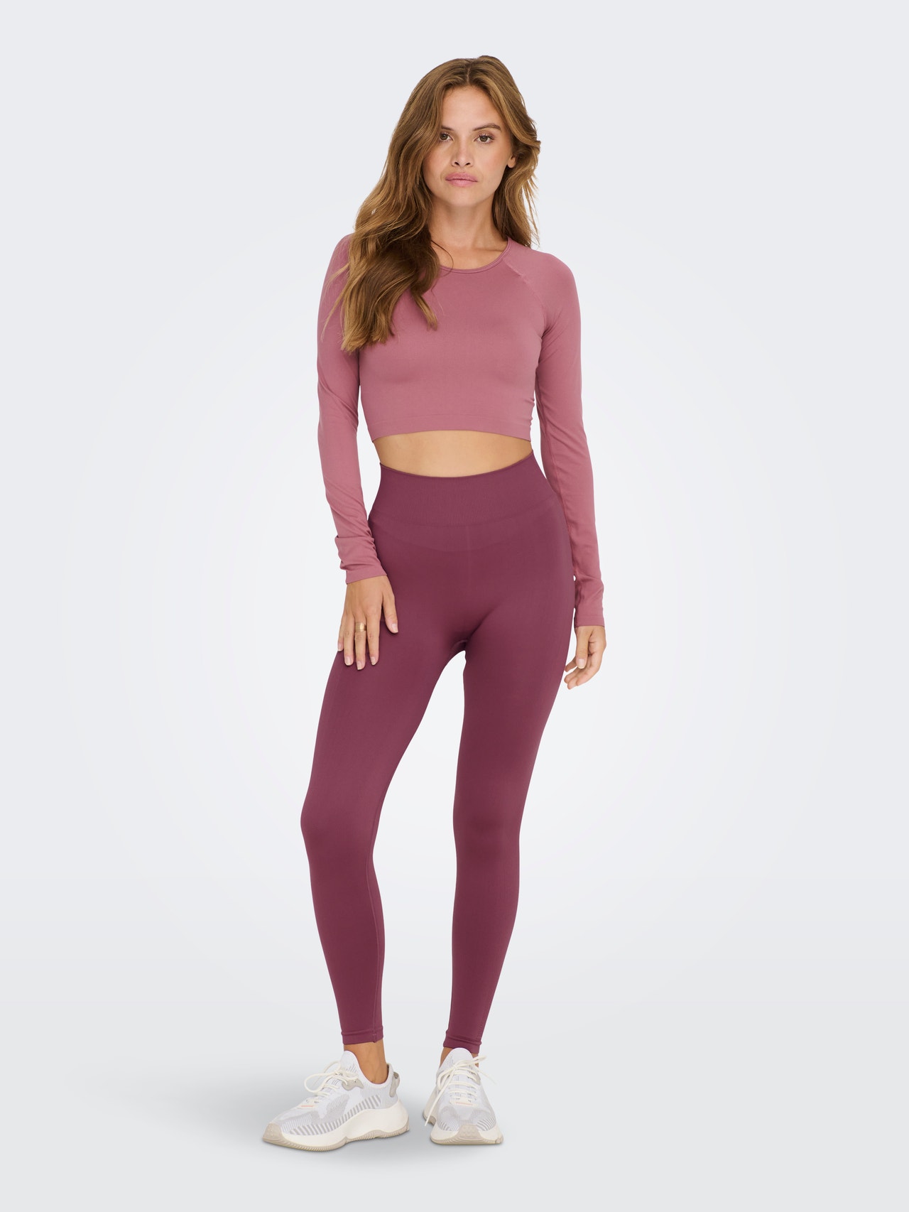 ONLY Leggings Tight Fit Taille haute -Crushed Berry - 15284448