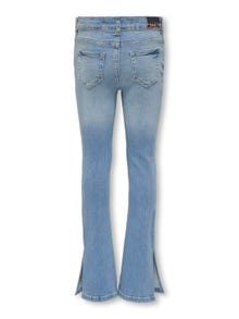 ONLY Flared Fit Side slits Jeans -Light Blue Denim - 15284463