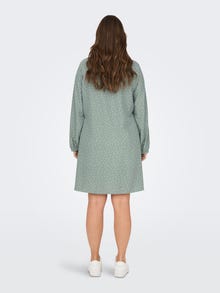 ONLY Regular Fit V-hals Kort kjole -Lily Pad - 15284506