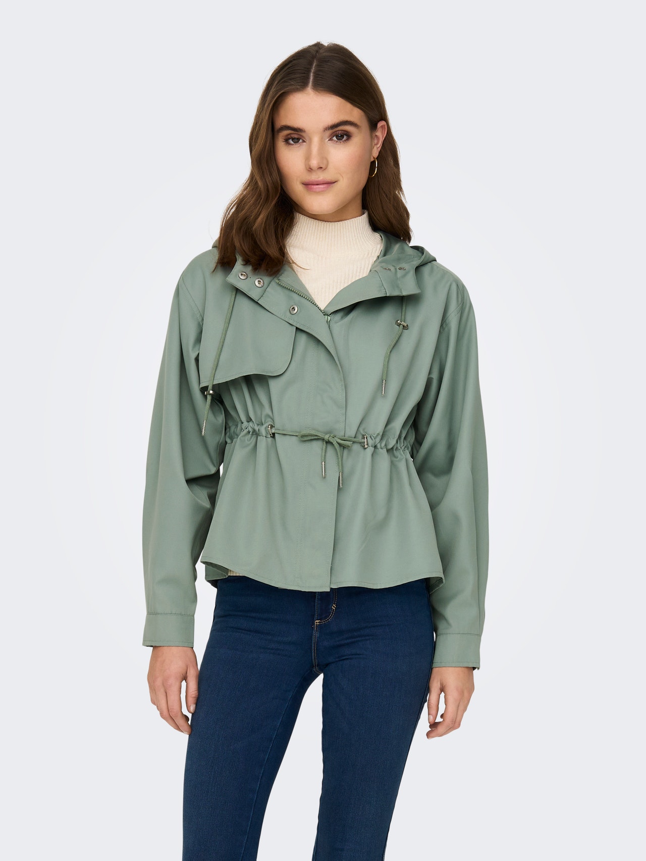 ONLY Hood Jacket -Lily Pad - 15284588