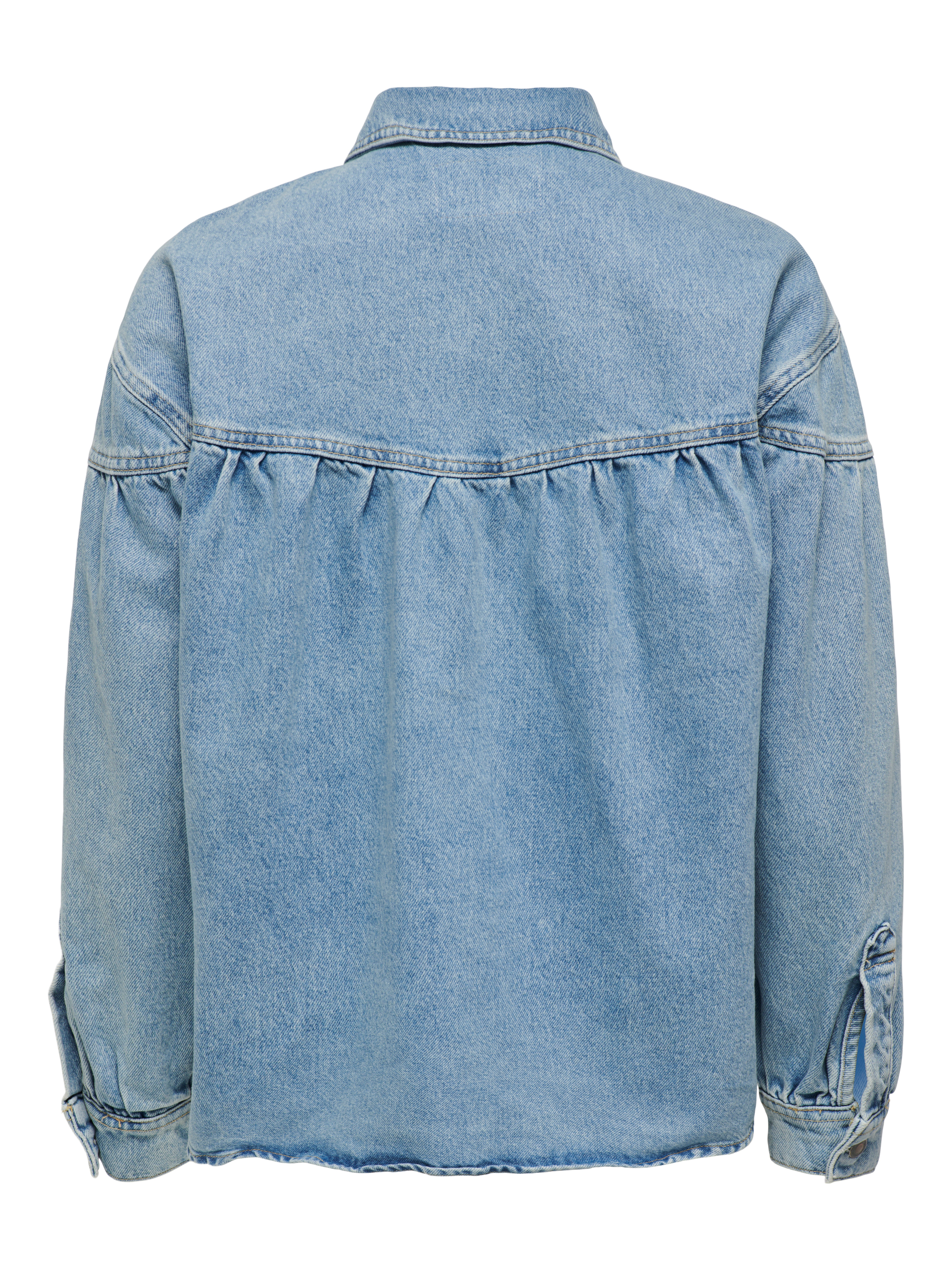 jean jacket with lips on the back