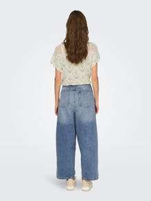 ONLY ONLZane High Waist Wide Jeans -Light Blue Denim - 15284612