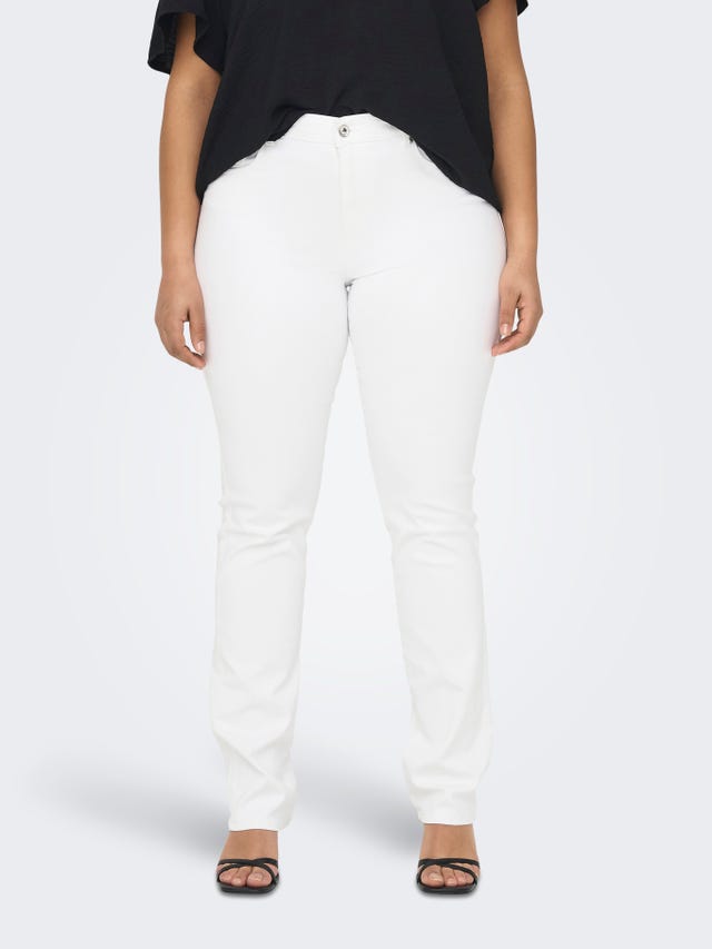 ONLY Jeans Straight Fit Taille haute Curve - 15284613