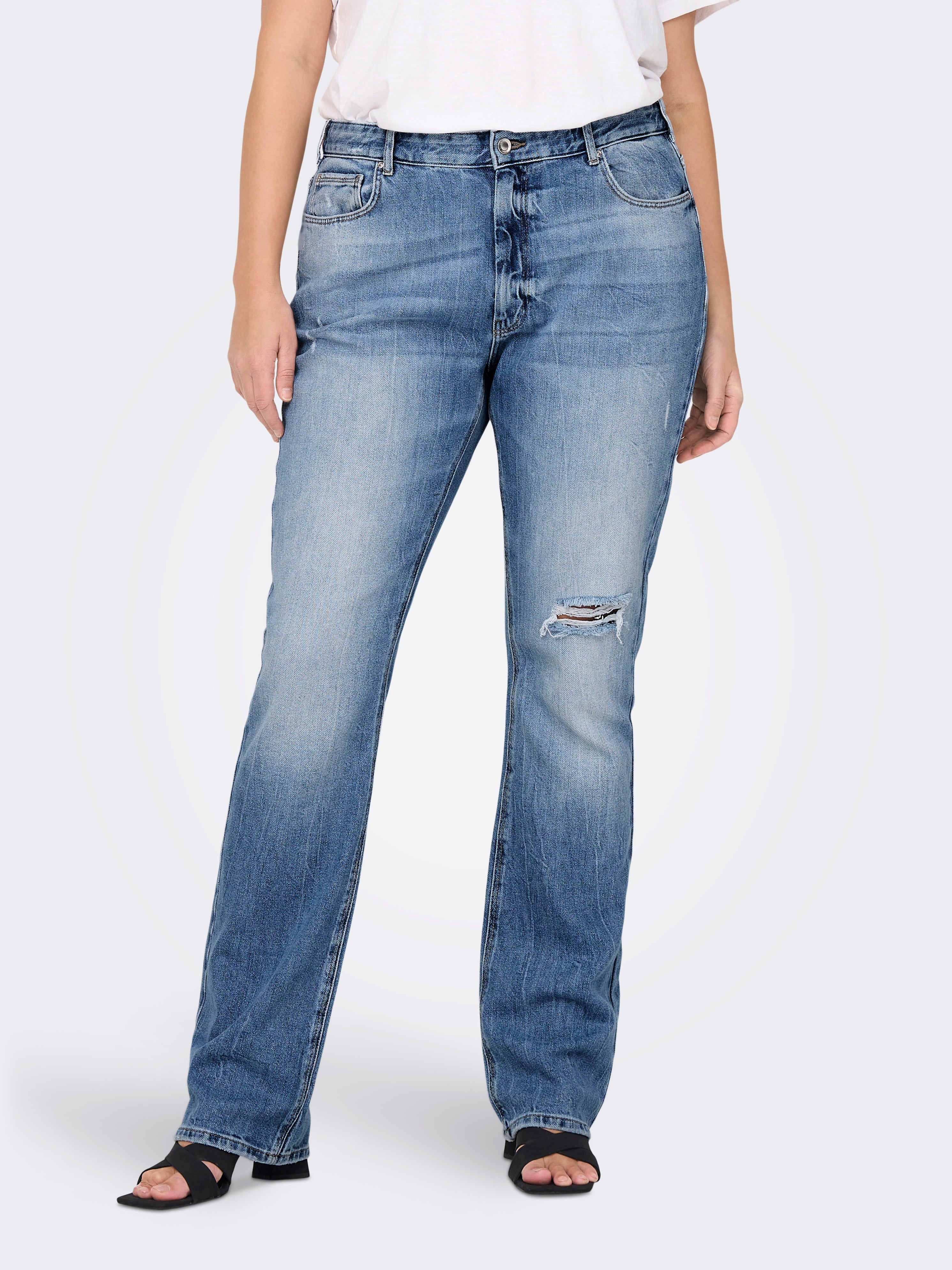 Carduru Hohe Taille Ausgestellt Jeans