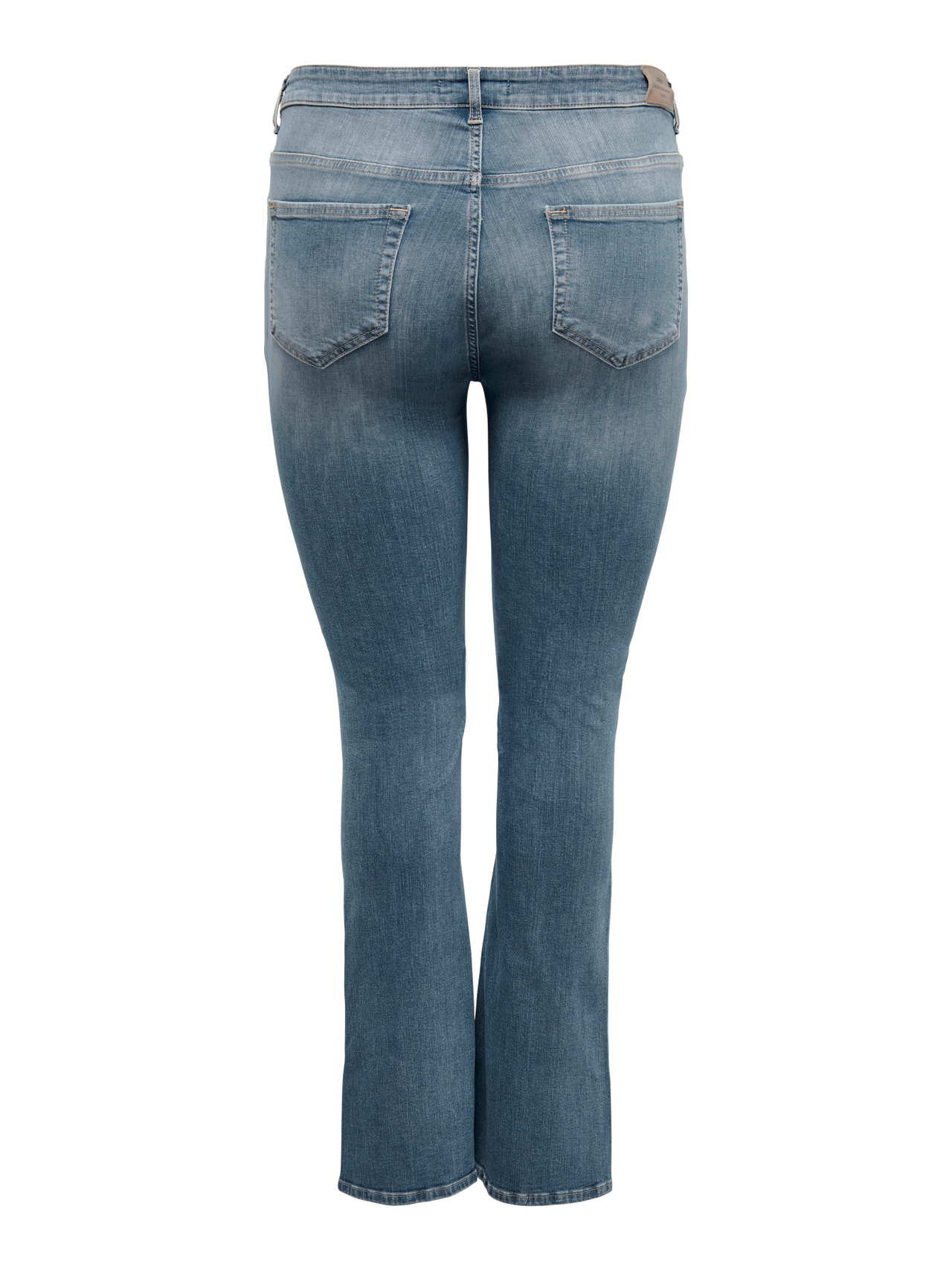 ONLY CARWilly High Waist Flared Slit Jeans -Special Blue Grey Denim - 15284633