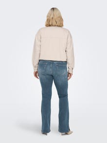 ONLY CARWilly High Waist Flared Slit Jeans -Special Blue Grey Denim - 15284633