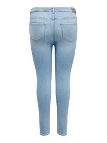 ONLY Skinny Fit Hohe Taille Jeans -Light Blue Denim - 15284640