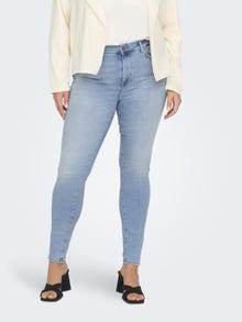 ONLY Skinny Fit High waist Jeans -Light Blue Denim - 15284640