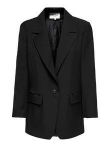 ONLY Blazers Corte oversized Cuello invertido Tall -Black - 15284755