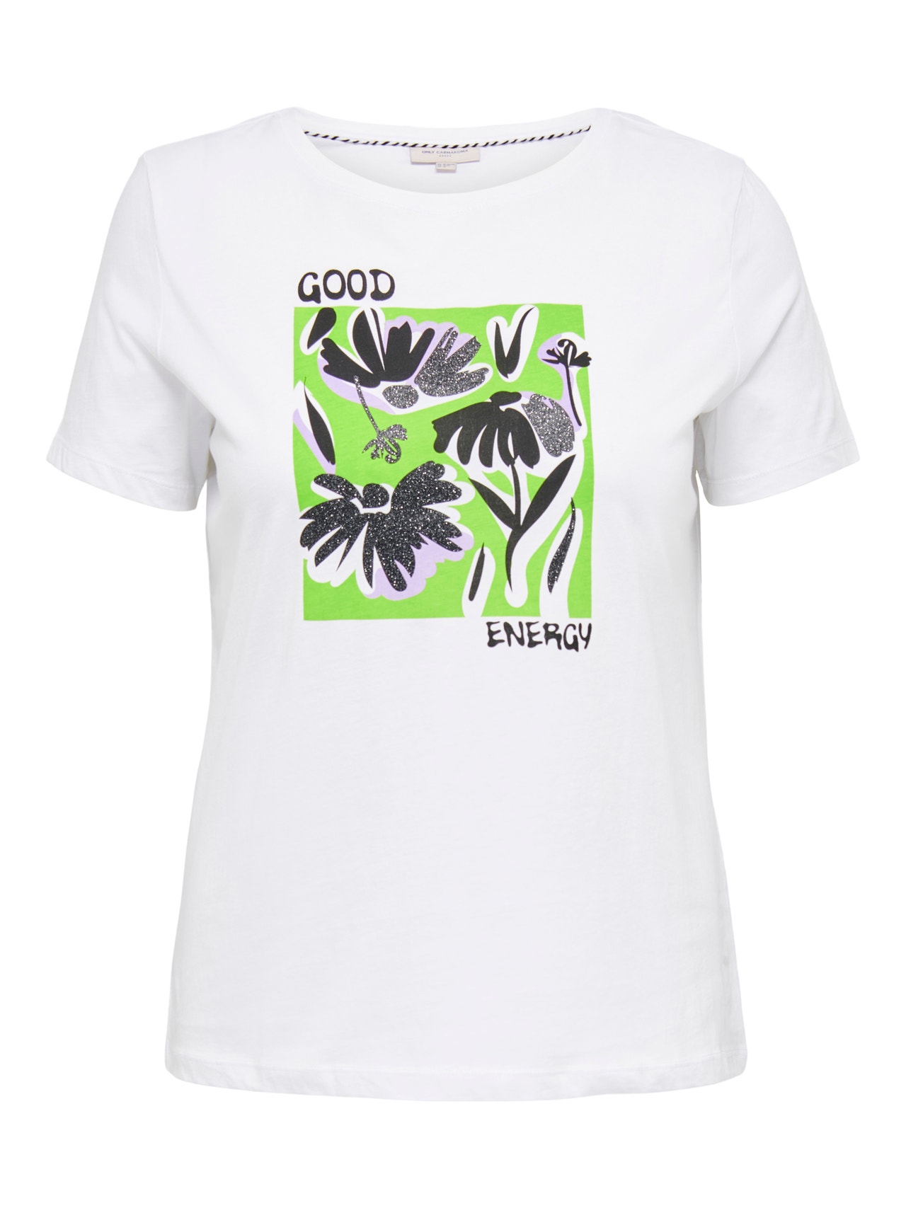 ONLY Curvy o-hals t-shirt -Bright White - 15284785