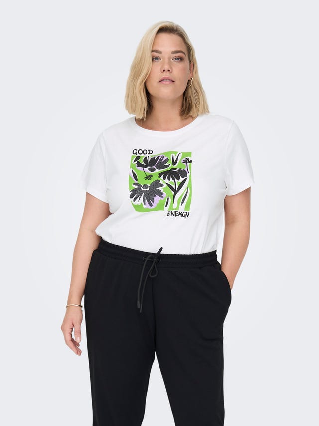 ONLY curvy o-neck t-shirt - 15284785