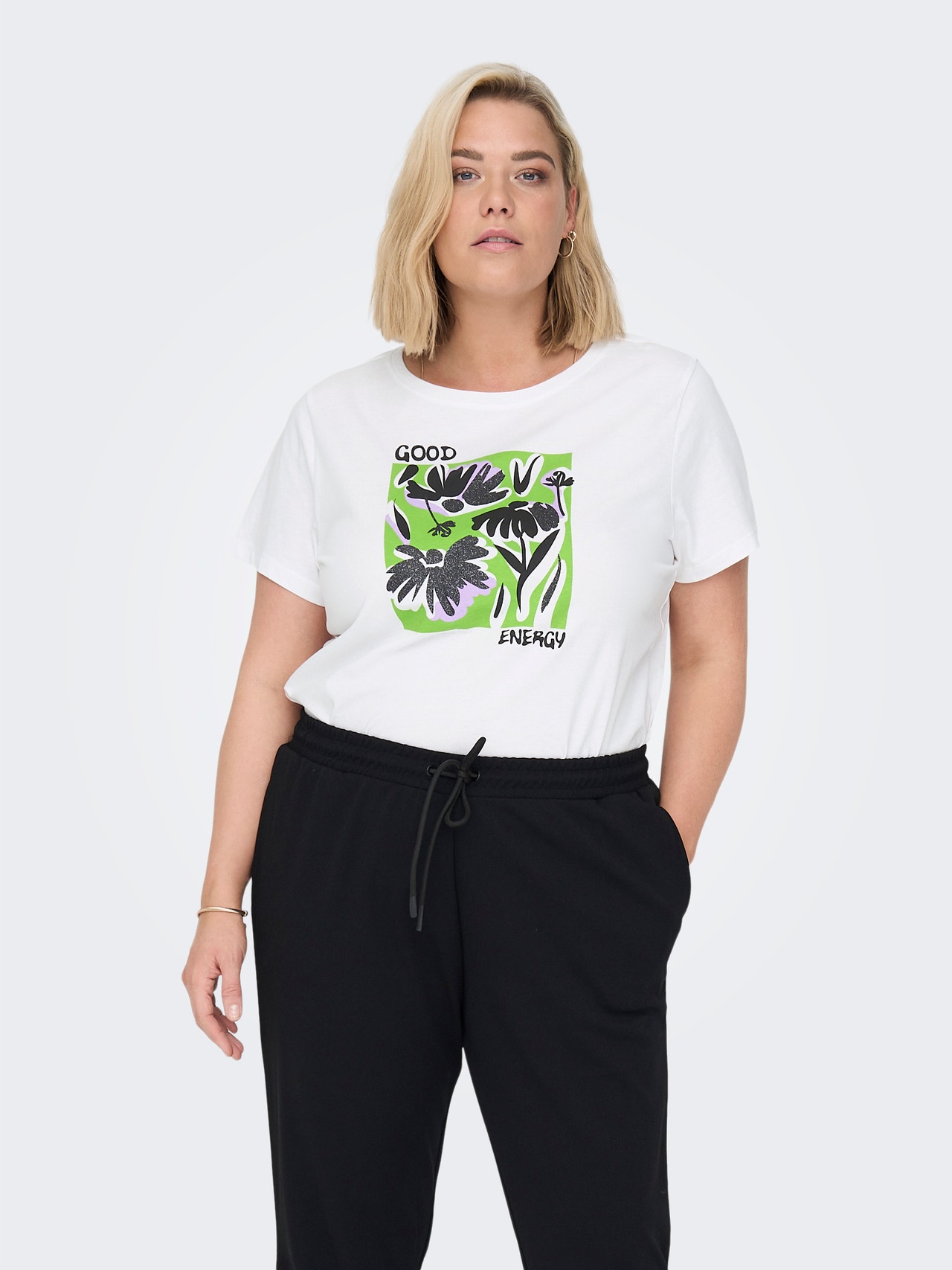 ONLY Regular Fit Round Neck T-Shirt -Bright White - 15284785