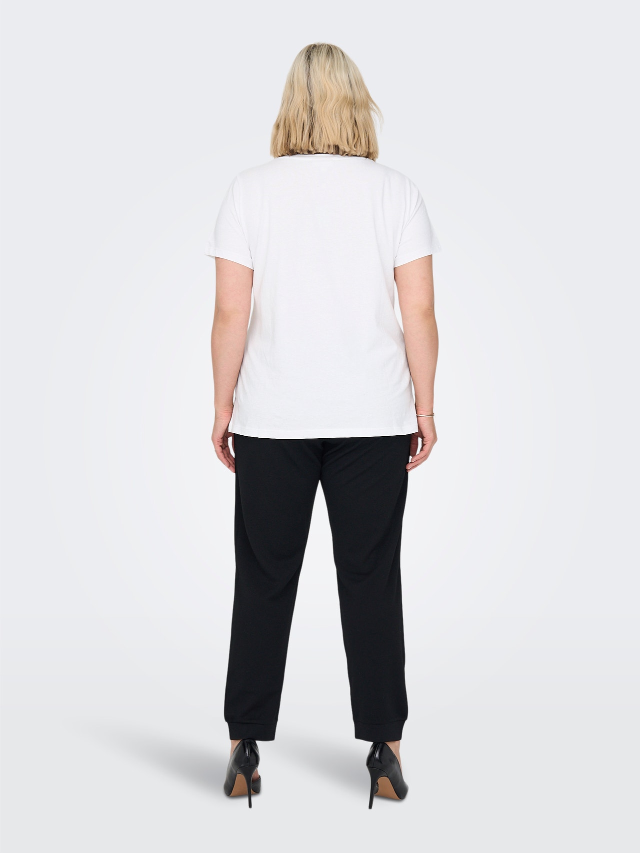 ONLY Normal geschnitten Rundhals T-Shirt -Bright White - 15284785