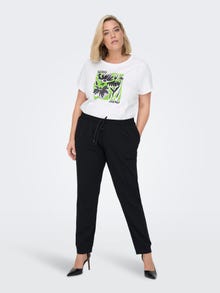 ONLY curvy o-neck t-shirt -Bright White - 15284785