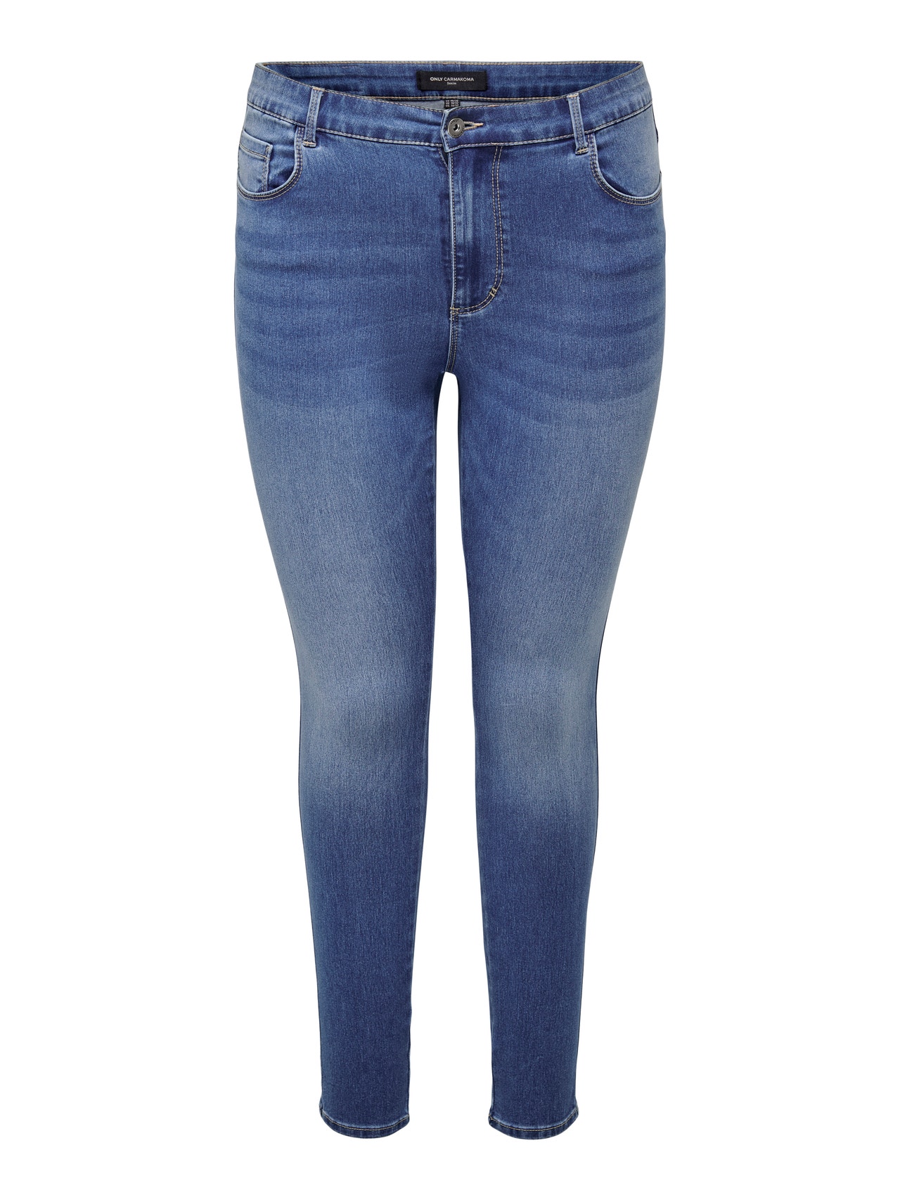 ONLY Skinny Fit High waist Jeans -Light Medium Blue Denim - 15284787