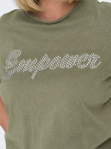 ONLY Curvy detailed t-shirt -Kalamata - 15284795