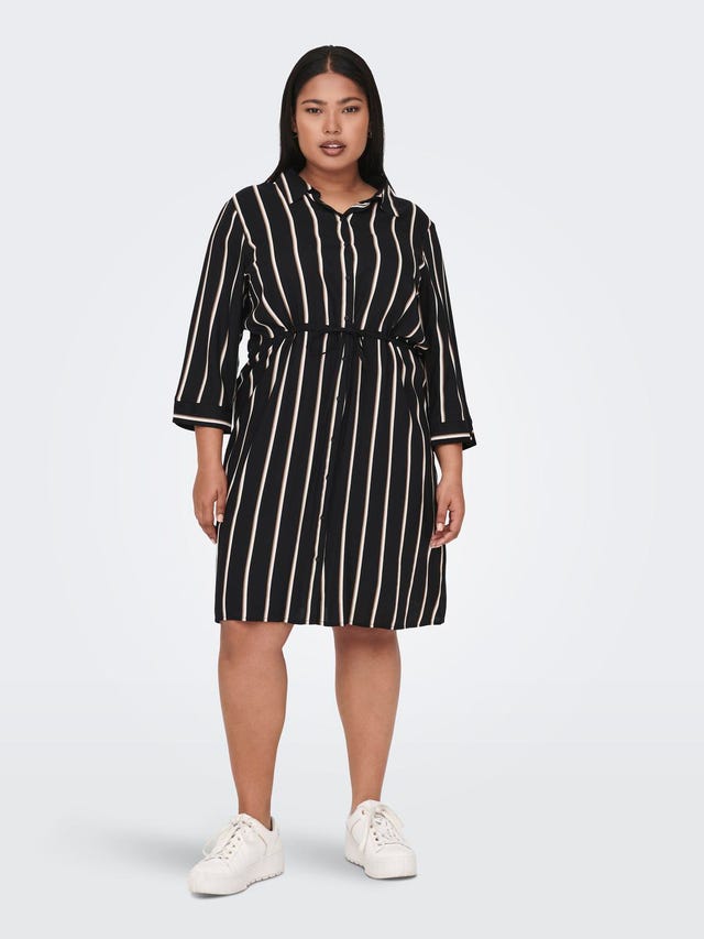 ONLY Curvy Striped shirt dress - 15284894
