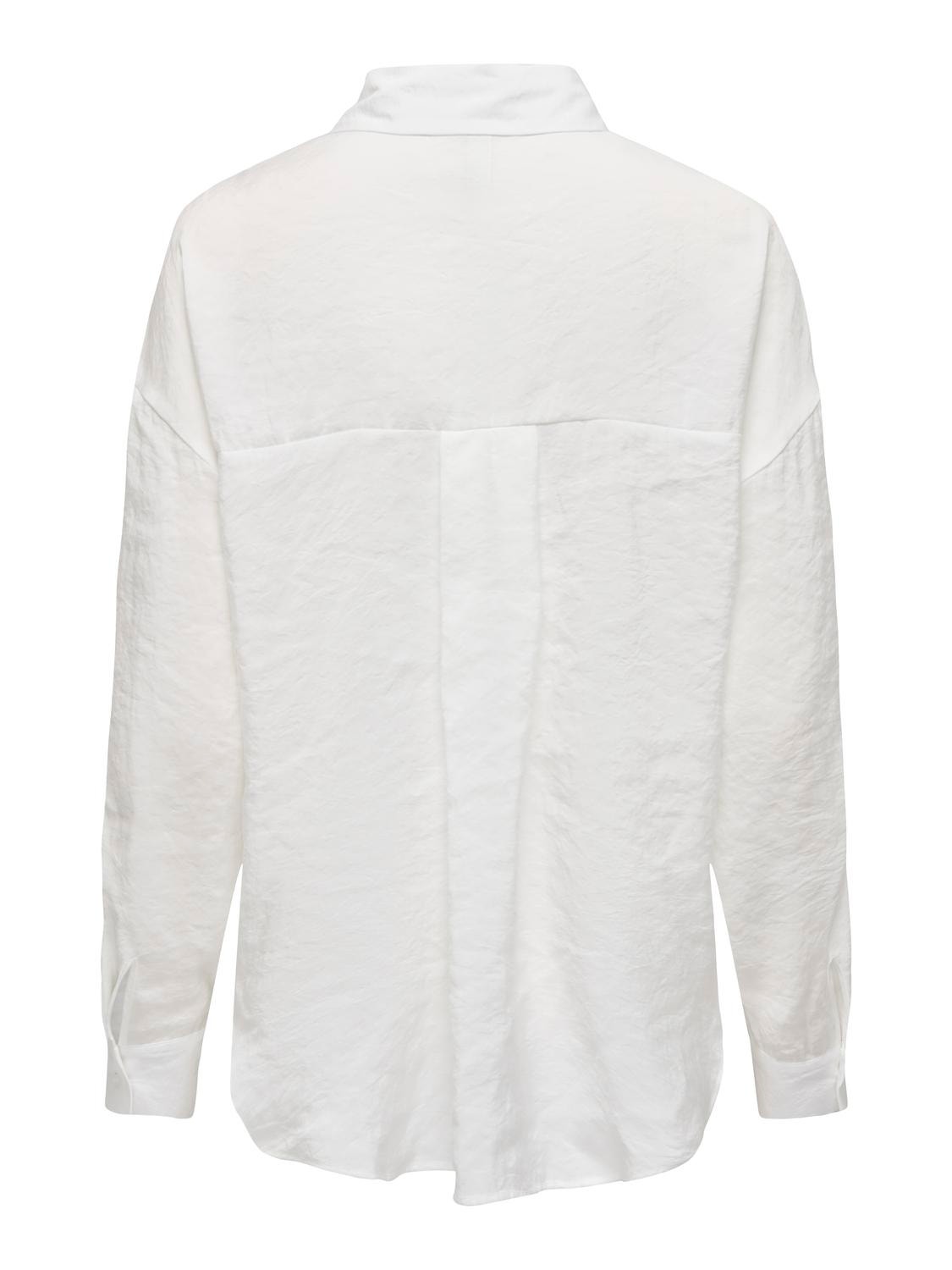 ONLY Volume fit Overhemd kraag Verlaagde schoudernaden Overhemd -Cloud Dancer - 15284994