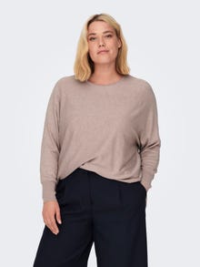 ONLY Curvy oversized Knitted Pullover -Adobe Rose - 15285004