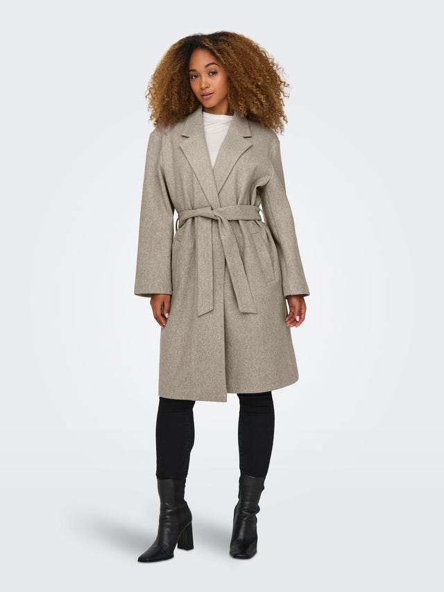 ONLY Long coat with belt - 15285012