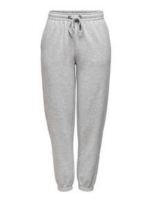 ONLY Pantalones Corte regular Detalle elástico Petite -Light Grey Melange - 15285026