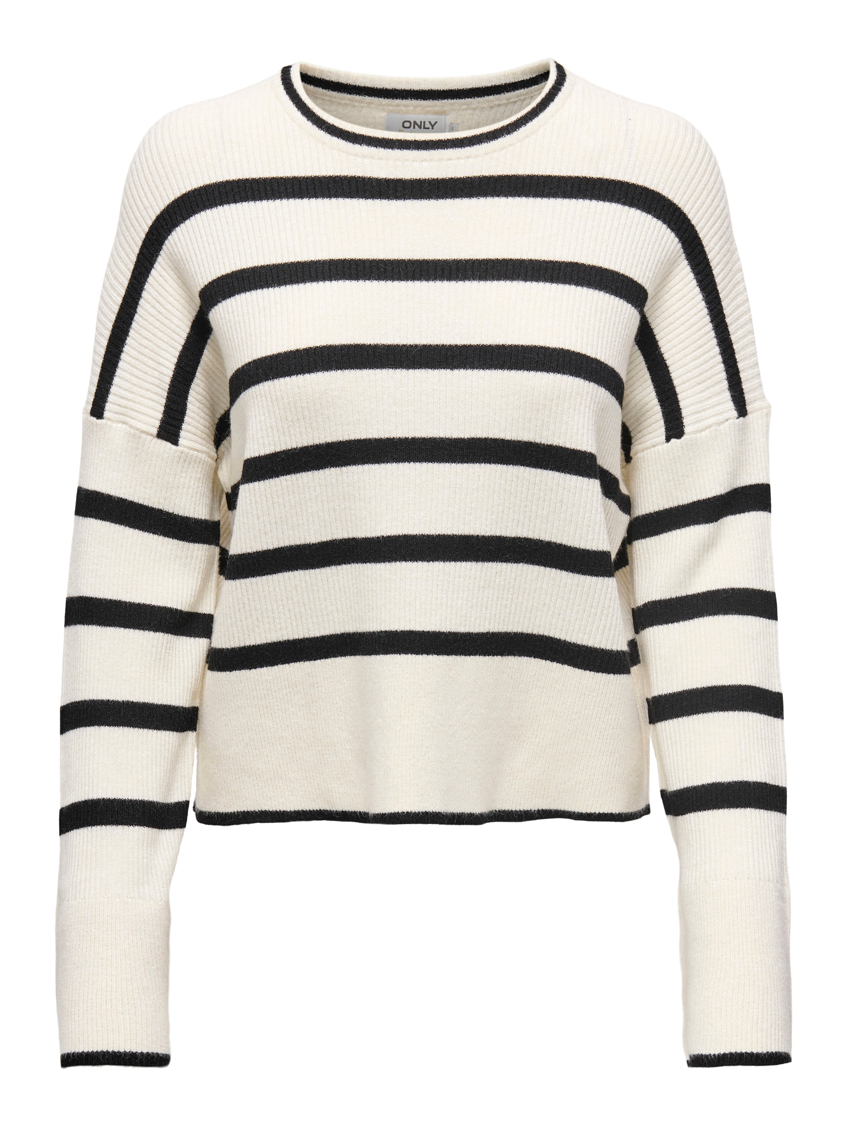 Striped knitted pullover | Off.White | ONLY®