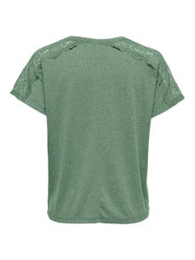ONLY Regular fit O-hals Top -Hedge Green - 15285194