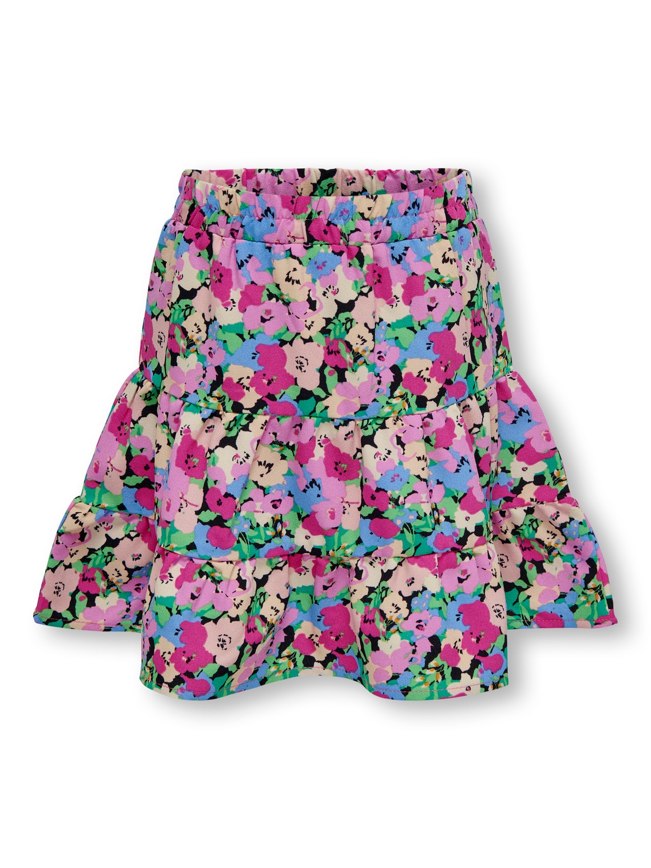 ONLY Flower Skirt -Black - 15285237