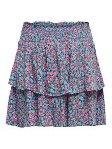 ONLY Short Smock Skirt -Cyan Blue - 15285280