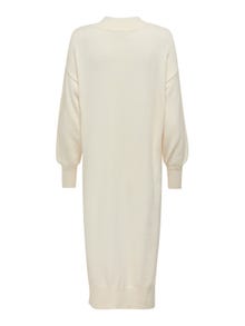 ONLY Loose fit V-Hals Hoge manchetten Lange jurk -Whitecap Gray - 15285339