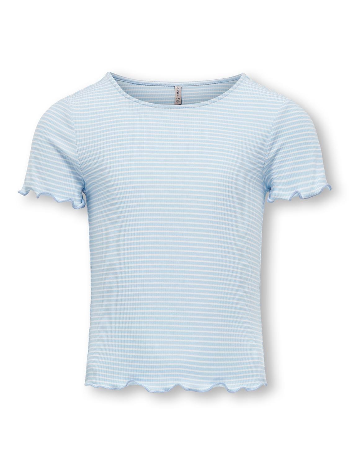 ONLY Tops Regular Fit Col rond -Clear Sky - 15285362