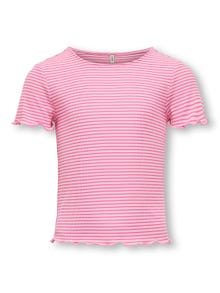 ONLY O-hals top -Begonia Pink - 15285362