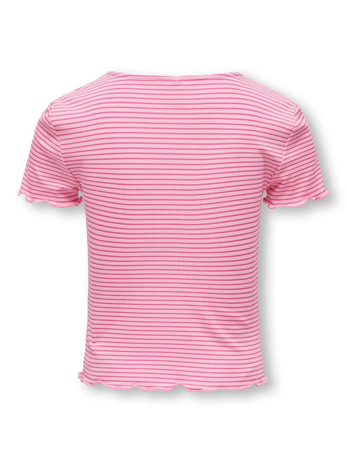 ONLY Regular Fit Round Neck Top -Begonia Pink - 15285362