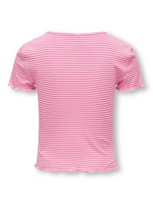 ONLY Regular Fit Round Neck Top -Begonia Pink - 15285362