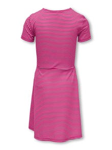 ONLY Regular Fit Round Neck Short dress -Very Berry - 15285369
