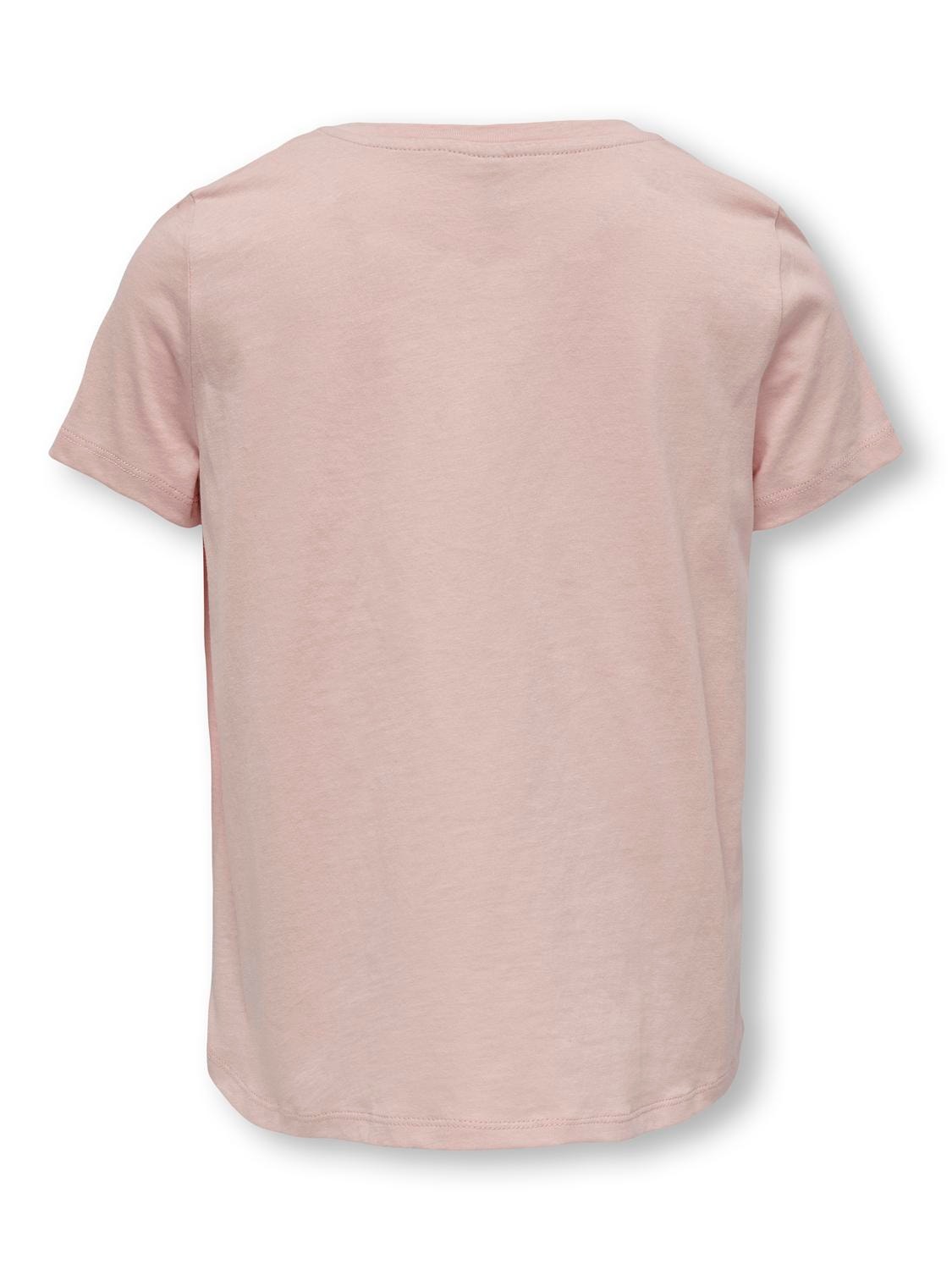 ONLY Krój volume Okragly dekolt T-shirt -Rose Smoke - 15285374