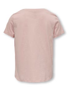 ONLY T-shirts Volume Fit Col rond -Rose Smoke - 15285374