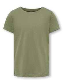 ONLY Rymlig passform O-ringning T-shirt -Aloe - 15285374